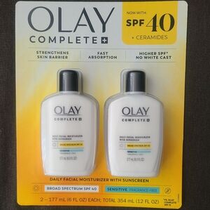 Olay Complete+ Daily Facial Moisterizer With Sunscreen SPF 40 with Ceramides